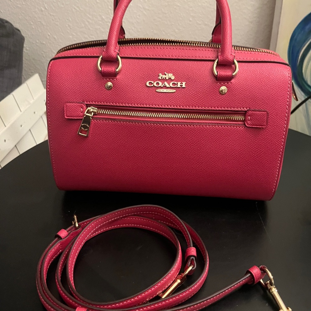 Coach Pink Leather Handbag